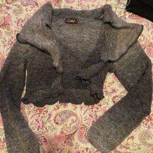 Grey ombré cropped sweater!